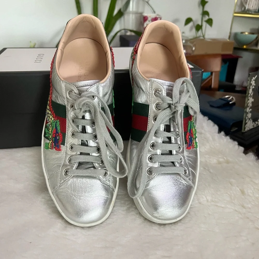 • Authenticity Guarantee
Gucci Ace Embroidered Men's Sneaker Silver Dragon shoes - Picture 16 of 16
